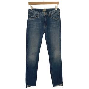 MOTHER Women's Skinny Jeans in Medium Blue Wash